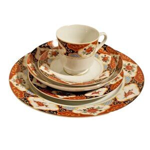 Vintage Kyoto By Momoyama 5 Piece Place Setting Fine China Made In Japan